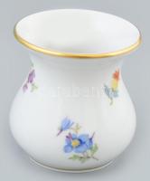 Meissen váza, kézzel festett porcelán, hibátlan, jelzett, m:5cm