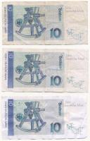 Német Szövetségi Köztársaság 1989. 10M + 1991. 10M + 1993. 10M T:III
Federal Republic Germany 1989....