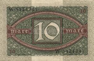 Német Birodalom / Weimari Köztársaság 1920. 10M T:I