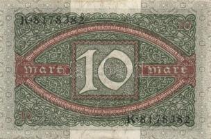 Német Birodalom / Weimari Köztársaság 1920. 10M T:I