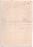 Német Birodalom / Merzig 1888. "Merzigi Sörfőzde" részvénye 1000M-ról felülbélyegzésekkel ...