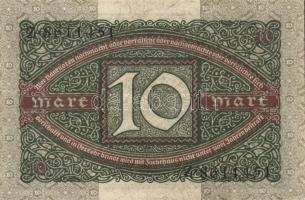 Német Birodalom / Weimari Köztársaság 1920. 10M T:I-