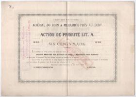 Német Birodalom / Meiderich bei Ruhrort 1878. "Meiderich bei Ruhrort-i Rajnai Vasművek" el...