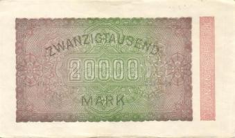 Német Birodalom / Weimari Köztársaság 1923. 20.000M T:I-