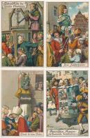 Középkori kínzások 8 db különféle régi lap