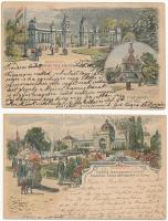 1896 5 különböző használt milleniumi díjjegyes képeslap