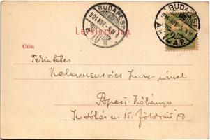 1904 Budapest VIII. Üllői út, Mária Terézia laktanya, villamosok