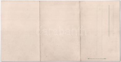 Gorizia, Görz, Gorica; 3-tiled folding panoramacard