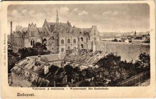 1906 Budapest I. Víziváros, Reáliskola. Ganz Antal 183. (EK)