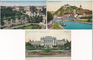 24 db RÉGI osztrák város képeslap / 24 pre-1945 Austrian town-view postcards