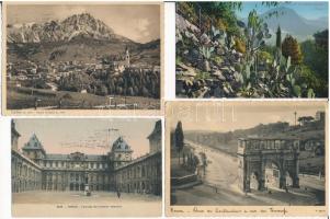 9 db RÉGI olasz város képeslap / 9 pre-1945 Italian town-view postcards