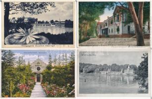 Hévíz - 4 db RÉGI város képeslap / 4 pre-1945 town-view postcards