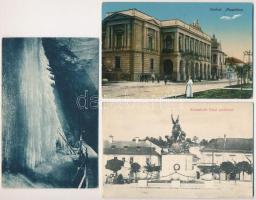 18 db RÉGI történelmi magyar város képeslap / 18 pre-1945 historical Hungarian town-view postcards