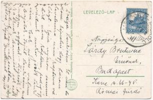 Miskolctapolca, Görömbölytapolca, Görömbölyi-Tapolca, Tapolca (Miskolc); Park részlet, autóbusz. Grü...