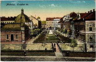 1915 Miskolc, Erzsébet tér. Grünwald Ignác kiadása (EK)