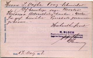 1913 Arad, Bloch H. nyomda reklámja és saját kiadása / publishing house advertisement (EK)