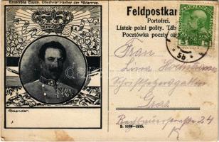 1916 Erzherzog Eugen, Oberbefehlshaber der Südarmee. Feldpostkarte / Tábori Postai Levelezőlap / WWI Austro-Hungarian K.u.K. military field postcard with Archduke Eugen of Austria (fa)