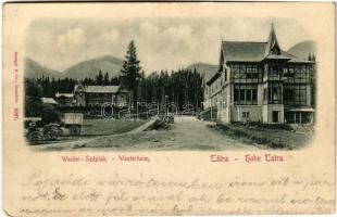 1899 (Vorläufer) Tátraszéplak, Tatranska Polianka, Westerheim (Magas Tátra, Vysoké Tatry); nyaraló, szálloda / hotel, villa (EB)