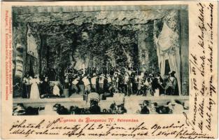 1900 Cyrano de Bergerac IV. felvonása. Budai Színkör, Pethes Imre főszereplésével. Hollenzer és Okos fényképészeti műterméből (EK)