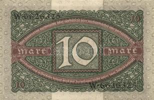 Német Birodalom / Weimari Köztársaság 1920. 10M (6x) kis ugrású sorszámokkal T:I