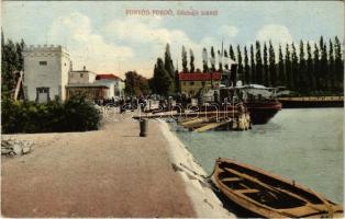 1922 Fonyód-fürdő, Gőzhajó kikötő (EK)