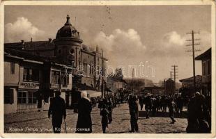 1933 Kosovska Mitrovica, Mitrovica; street view, shops (EK)