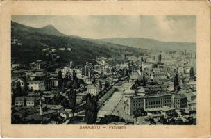 1916 Sarajevo, Panorama / general view + Kommando des K.u.K. Feldjägerbataillons Nr. 3. (EK)
