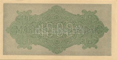 Német Birodalom / Weimari Köztársaság 1922. 1000M (3x) kis ugrású sorszámokkal T:I,I-