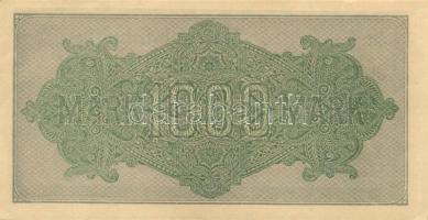 Német Birodalom / Weimari Köztársaság 1922. 1000M (3x) kis ugrású sorszámokkal T:I,I-