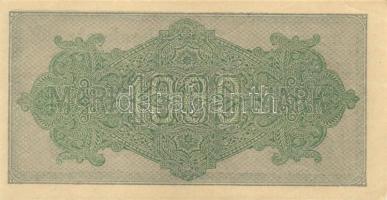 Német Birodalom / Weimari Köztársaság 1922. 1000M (3x) kis ugrású sorszámokkal T:I,I-