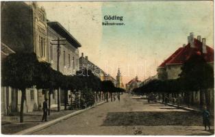 1907 Hodonín, Göding; Bahnstrasse / Railway Street, hotel (Rb)