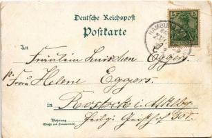 1900 Halstenbek, Halstenbeck; J. Krohn's Gasthof, Gasthof zur Erholung J. H. Kessler, Verladen ...