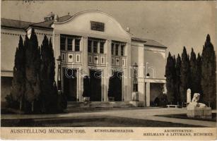 München, Munich; Ausstellung München 1908. Künstlertheater. Architekten Heilmann & Littmann / Munich Art Theatre (Art Nouveau style) (EK)