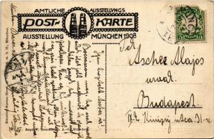 München, Munich; Ausstellung München 1908. Künstlertheater. Architekten Heilmann & Littmann / Mu...