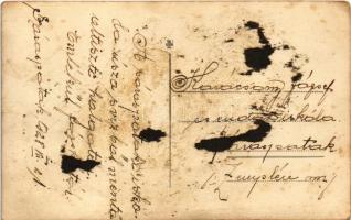 1928 Sárospatak, a sárospataki csendőriskola úszó és vízből mentő altiszti hallgatói. photo (ragaszt...