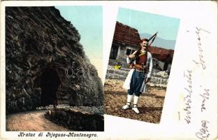 Njegus, Krstac di Njeguse-Montenegro / mountain pass, soldier (Rb)