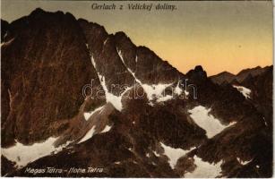1925 Tátra, Magas-Tátra, Vysoké Tatry; Gerlach z Velickej doliny / Gerlachfalvi-csúcs / mountain peak (EK)