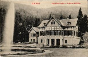 1910 Dobsina, Dobschau; Jégbarlangi szálló. Fischer Hermann kiadása / Hotel zur Eishöhle / hotel near the ice cave