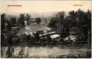 1910 Máramarossziget, Sighetu Marmatiei; Petőfi liget, teniszpálya. Berger Miksa kiadása / park, tennis court
