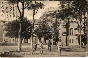 1909 Temesvár, Timisoara; Hunyady (Hunyadi) kastély, jelenben tüzérségi szertár / castle, K.u.K. military artillery depot (EK)