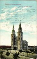 1914 Kiskunfélegyháza, Római katolikus Szent István templom. Roykó B. kiadása (b)