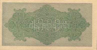 Német Birodalom / Weimari Köztársaság 1922. 1000M (5x) kis ugrású ill. egymás utáni sorszámokkal T:I