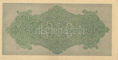 Német Birodalom / Weimari Köztársaság 1922. 1000M (5x) kis ugrású ill. egymás utáni sorszámokkal T:I