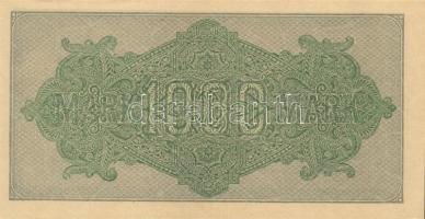Német Birodalom / Weimari Köztársaság 1922. 1000M (5x) kis ugrású ill. egymás utáni sorszámokkal T:I