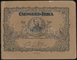 cca 1920 Csengery-Irka iskolai füzet, benne német írásgyakorlatok