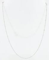 Ezüst (Ag) nyaklánc, jelzett, h: 50 cm, nettó: 2,77 g