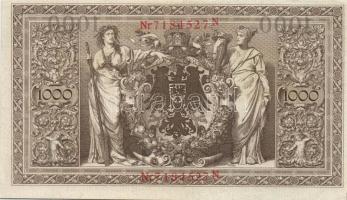 Német Birodalom / Császárság 1910. 1000M (2x) kis ugrású sorszámokkal T:I,I-