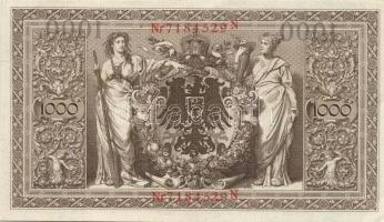 Német Birodalom / Császárság 1910. 1000M (2x) kis ugrású sorszámokkal T:I,I-