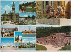 50 db MODERN magyar és külföldi város képeslap / 50 modern Hungarian and other foreign town-view postcards