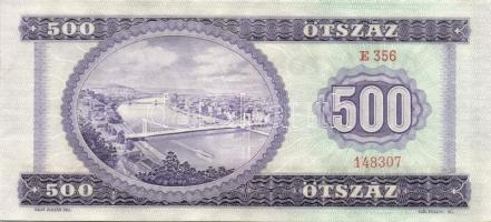 1969. 500Ft (4x) egymás utáni sorszámokkal T:I